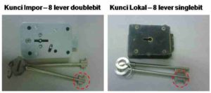 Kunci Brankas Berkualitas Tinggi