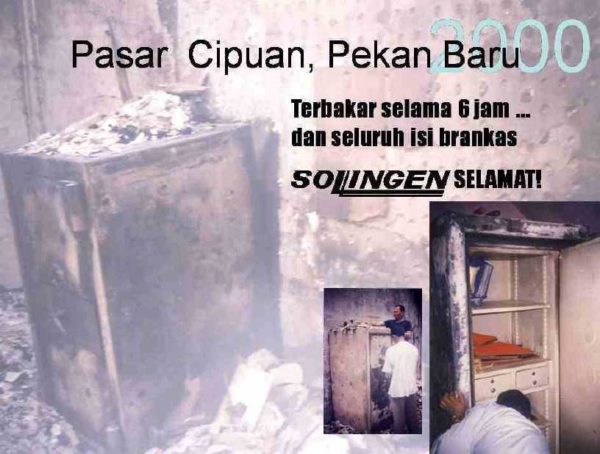 Pasar Terbakar Brankas Solingen tetap melindungi